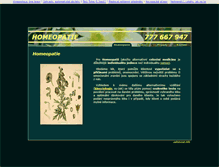Tablet Screenshot of homeopatie.celistvost.info